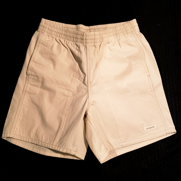 Patagonia Men's Funhoggers 100% Cotton Undyed Natural Shorts Size:Sm - Picture 2 of 13